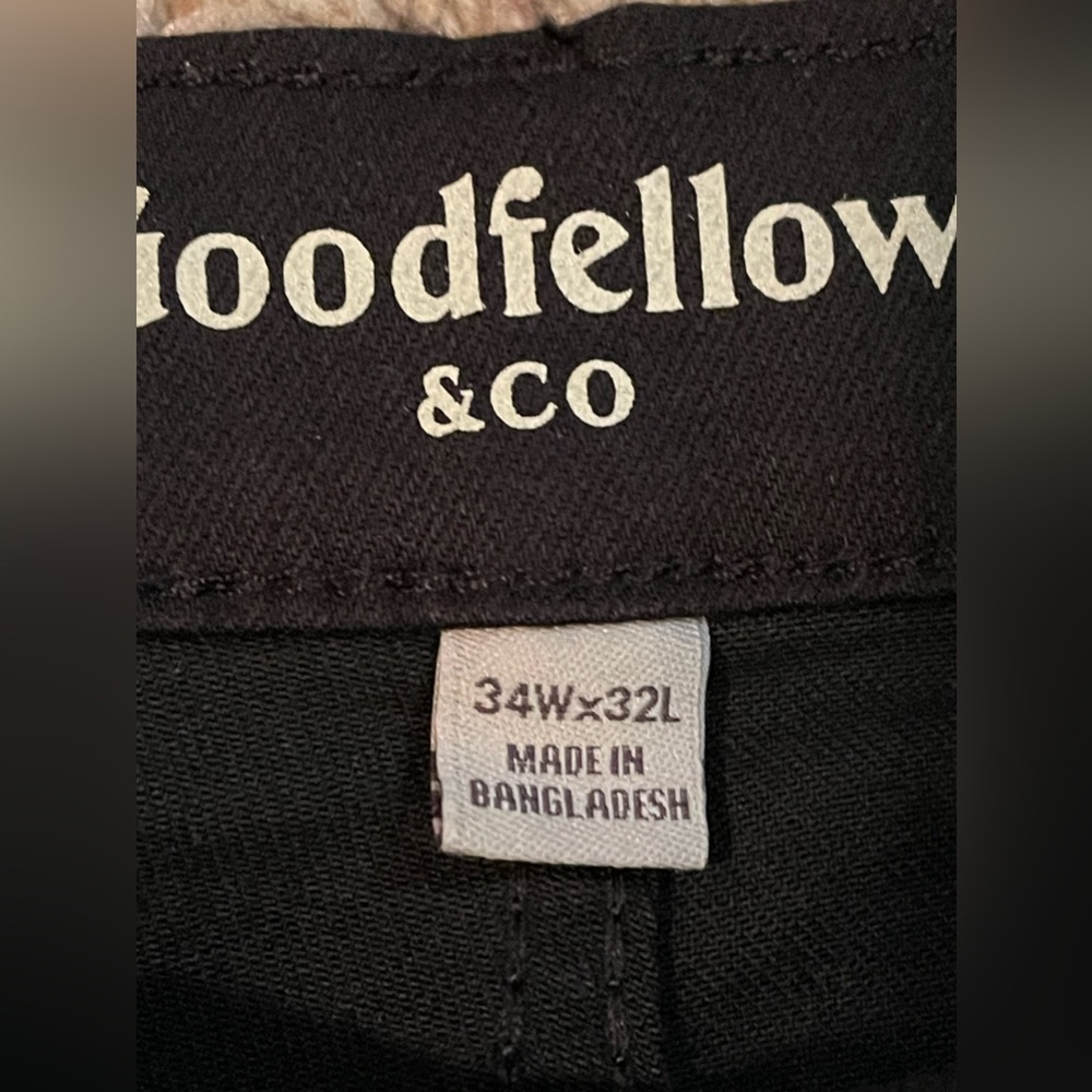 Men’s Goodfellow & Co black jeans 34x32 Athletic Fit